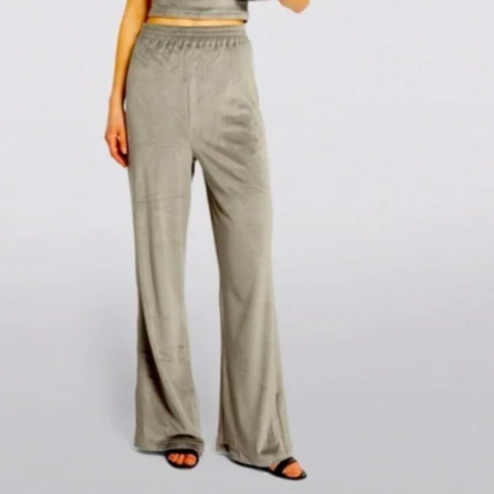 SKIMS Velour  pull on‎  relaxed Pants Gunmetal Grey 3XL